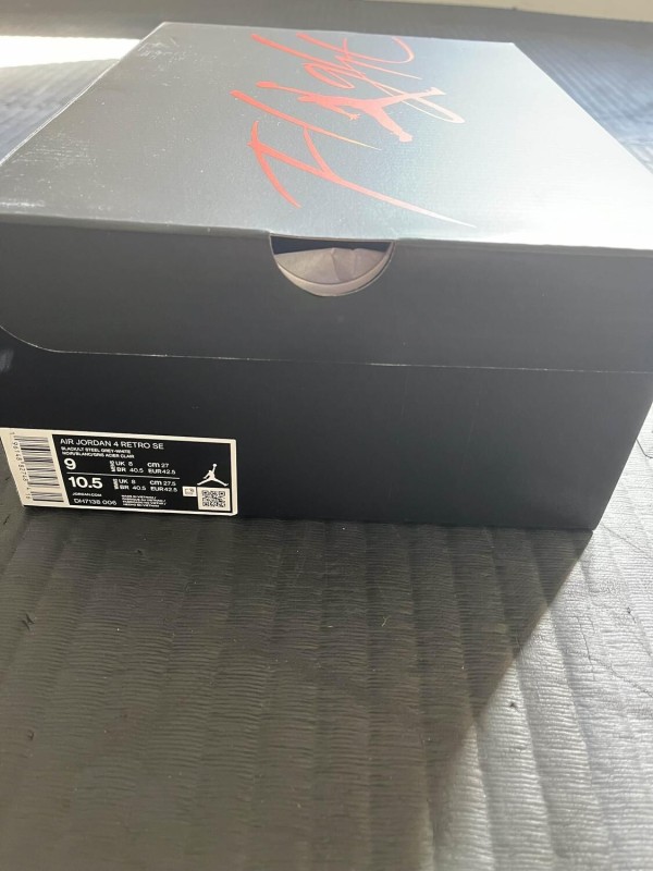 Jordan 4 Retro SE Black Canvas 2