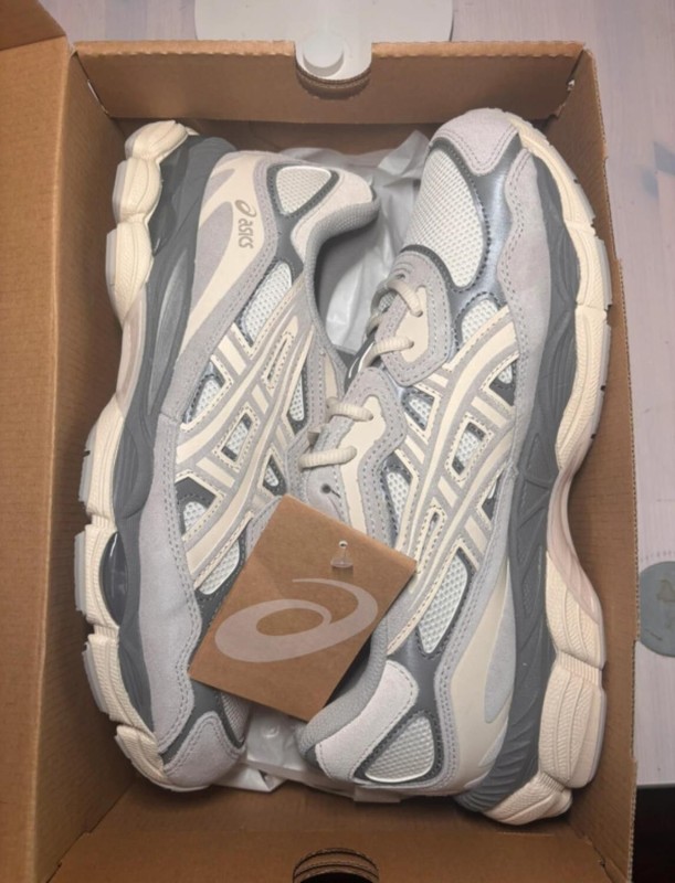 Asics gel nyc cream oyster grey taille 45 2