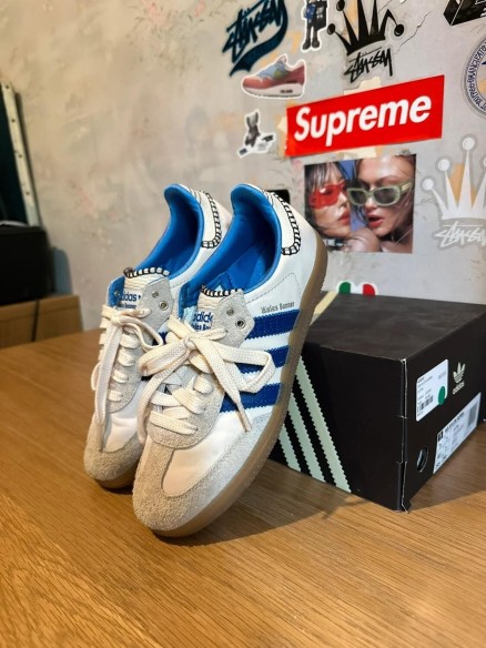 Adidas Wales Bonner Samba beige blue