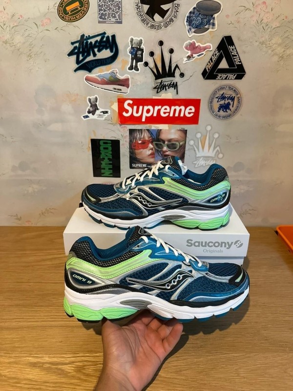 Saucony Progrid Omni 9 blue lime / bleu vert