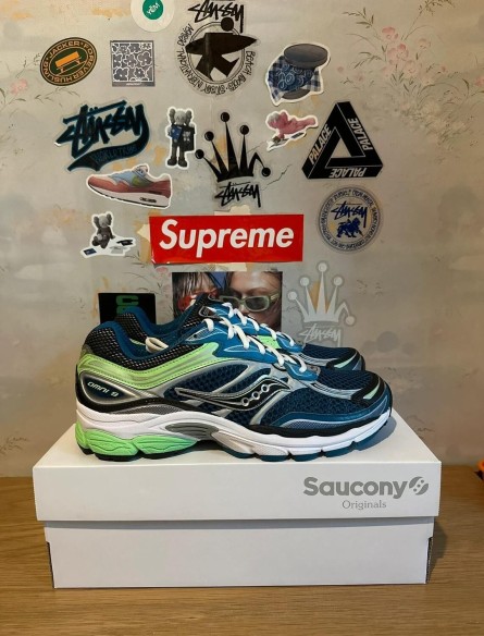 Saucony Progrid Omni 9 blue lime / bleu vert