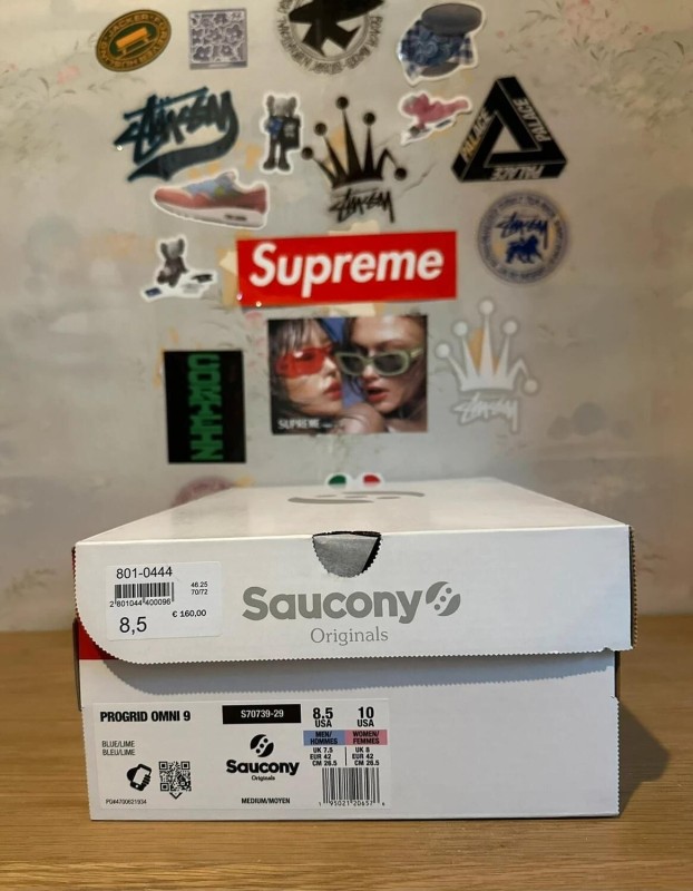Saucony Progrid omni 9 blue lime 2
