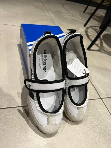 adidas samba jane ruffle pack noir et blanc - neuf - 40,5