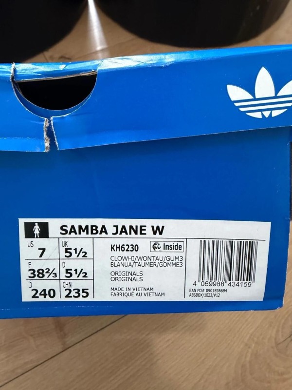 adidas originals samba jane beige 38 2/3 2