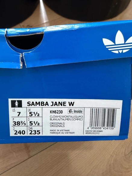 adidas originals samba jane beige 38 2/3