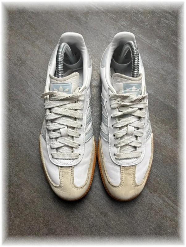 adidas samba white / grey - taille 38 2