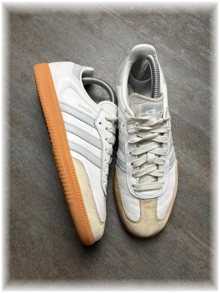 adidas samba white / grey - taille 38