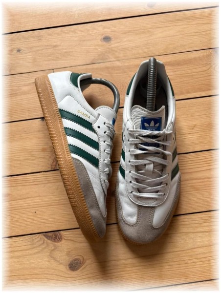 adidas samba green - taille 38 2/3
