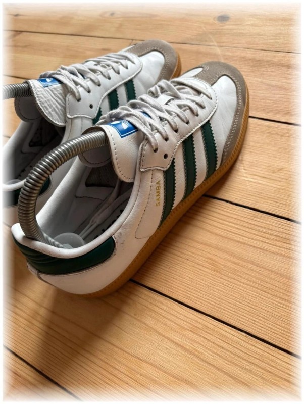 adidas samba green - taille 38 2/3 2