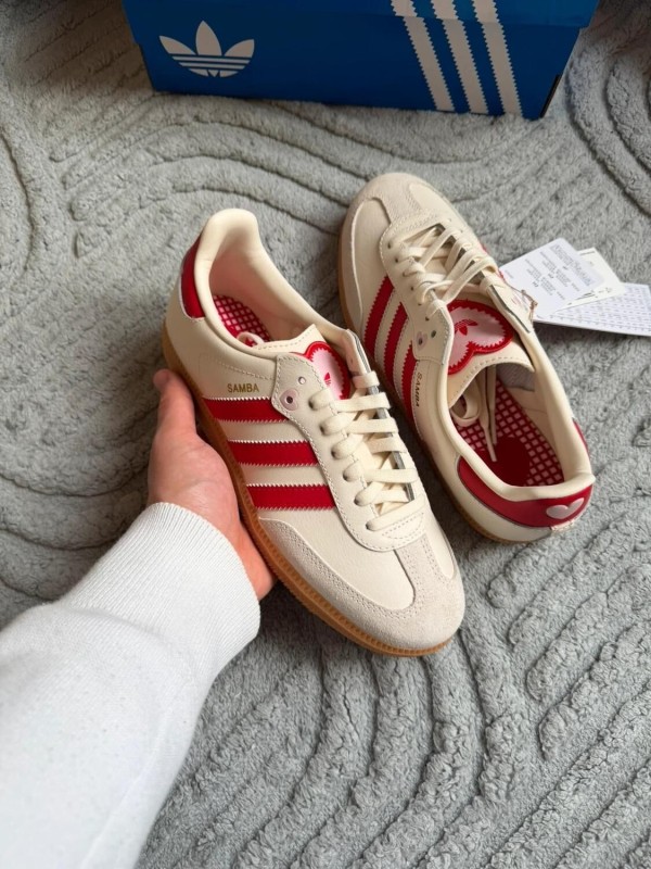adidas samba red cream " saint valentin " Taille 40 2