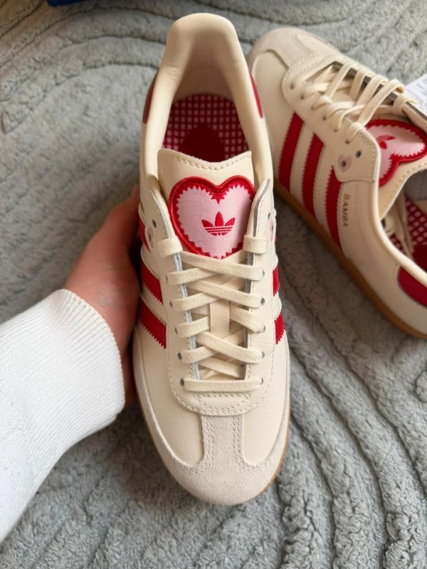 adidas samba red cream " saint valentin " Taille 40 2