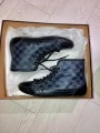 Basket Louis Vuitton Damier Leather High Graphite Black taille EU 41,5