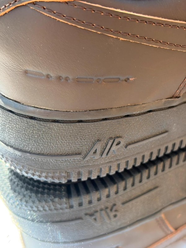 Nike Air Force 1 Morse Code Velvet Brown - EU 41 2