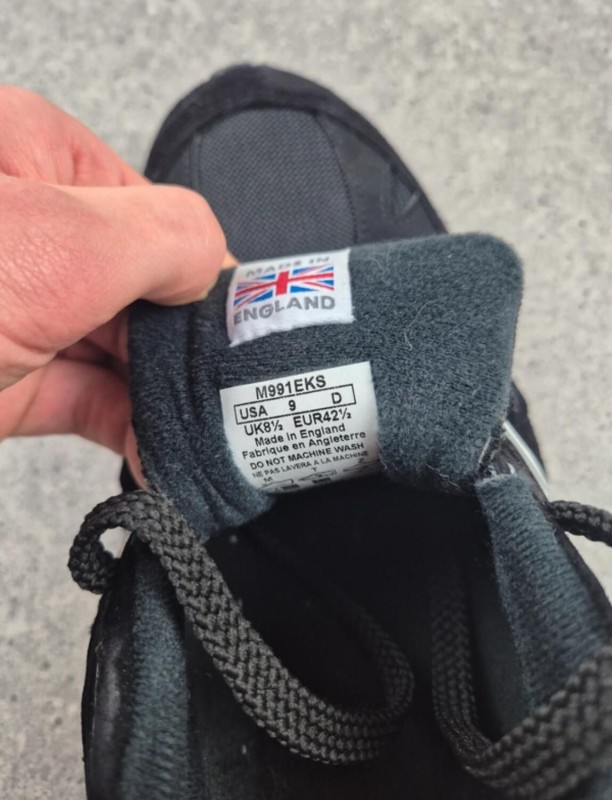 New Balance 991 Black taille 42 1/2 2