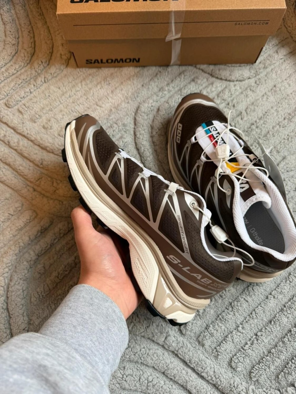 Salomon XT-6 Earth Brown Walnut - taille 38,5