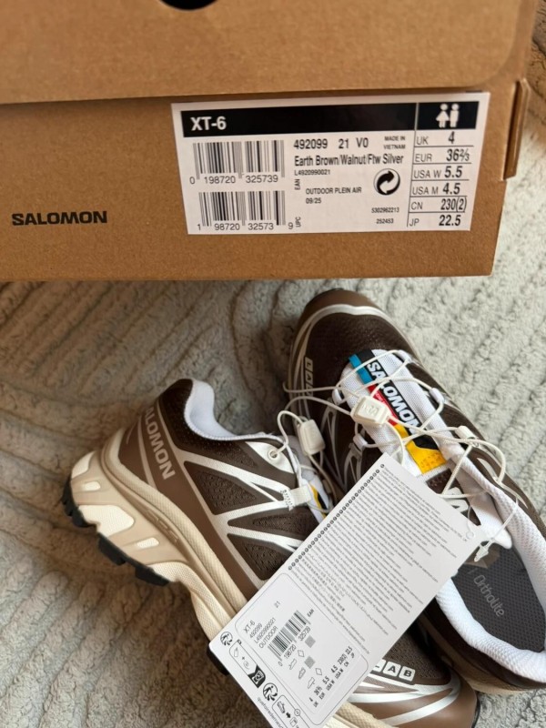 Salomon XT-6 Earth Brown Walnut - taille 36,5 2