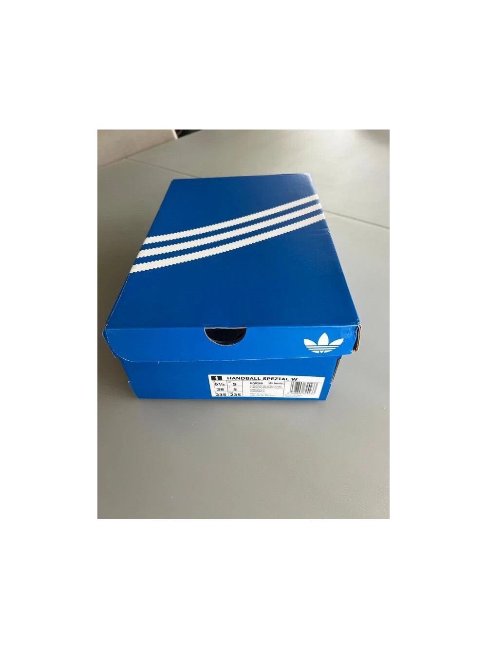handball adidas spezial gris anthracite argent metallisé - taille 38 - neuf