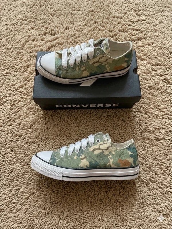 Converse chuck taylor all star throwback low leaf camo - neuf - 37