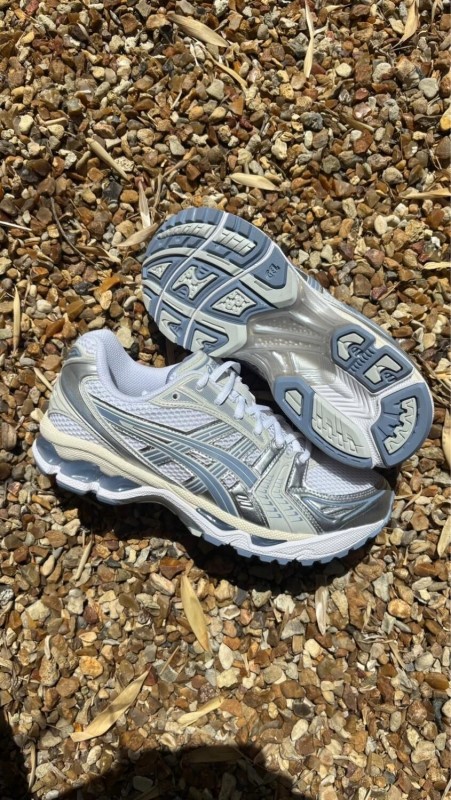 Asics gel kayano 14 light navy / gris argenté / bleu clair / été - taille 42,5 2