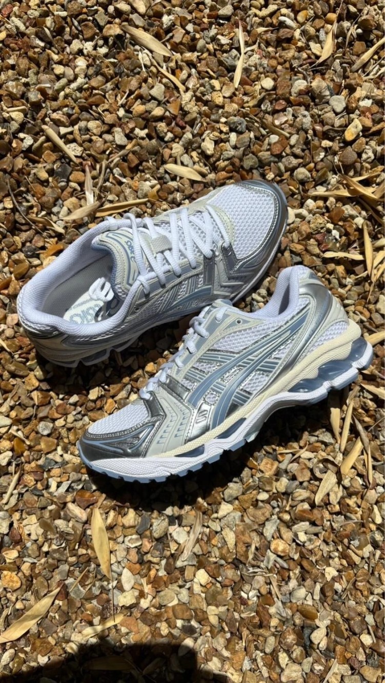 Asics gel kayano 14 light navy / gris argenté / bleu clair / été - taille 42,5