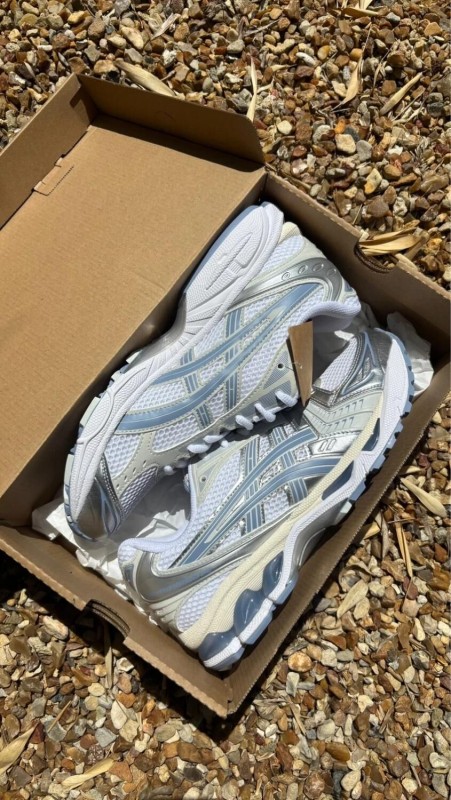 Asics gel kayano 14 light navy / gris argenté / bleu clair / été - taille 42,5 2