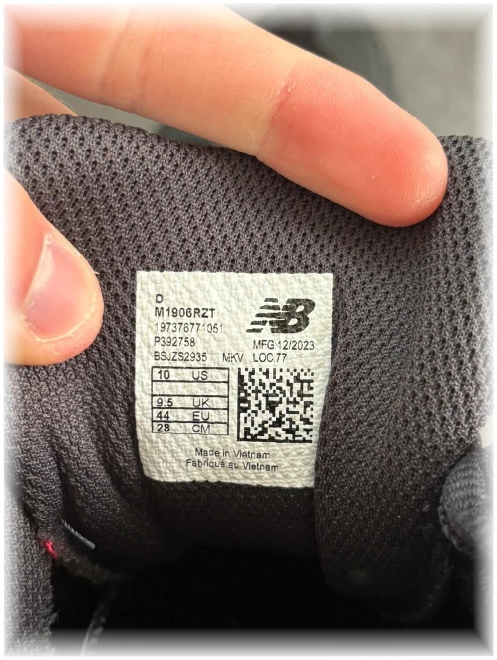 New Balance 1906r black blue - taille 44