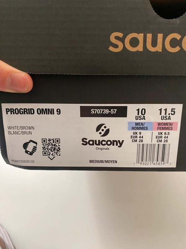 Saucony Progrid Omni 9 Blanc/Brun 2