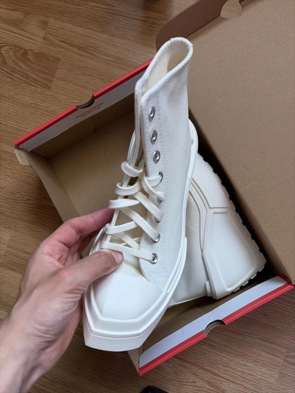 Converse Chuck 70 De Luxe Wedge Hi Egret / Black 2