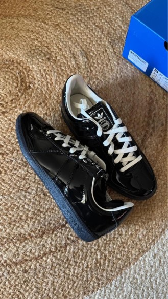 adidas BW Army Black Leather Patent Black - taille 42