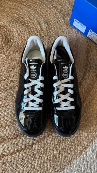 adidas BW Army Black Leather Patent Black - taille 42