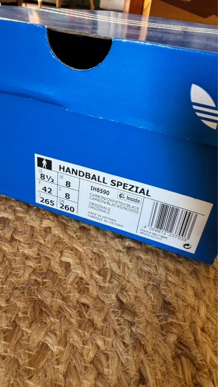 Adidas Handball Spezial Carbon - taille 42