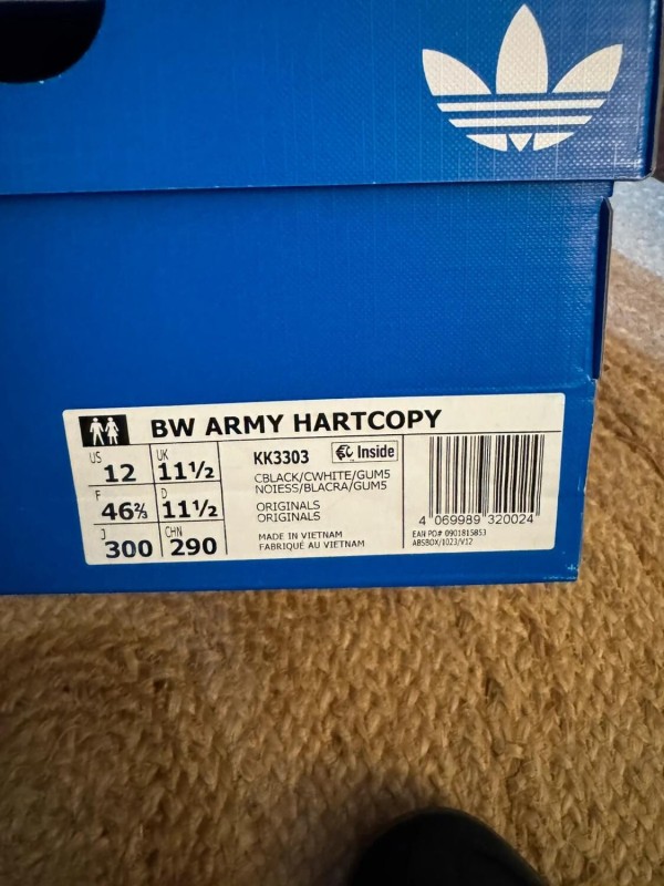 adidas BW Army x Hartcopy Black - Taille 46,5 2