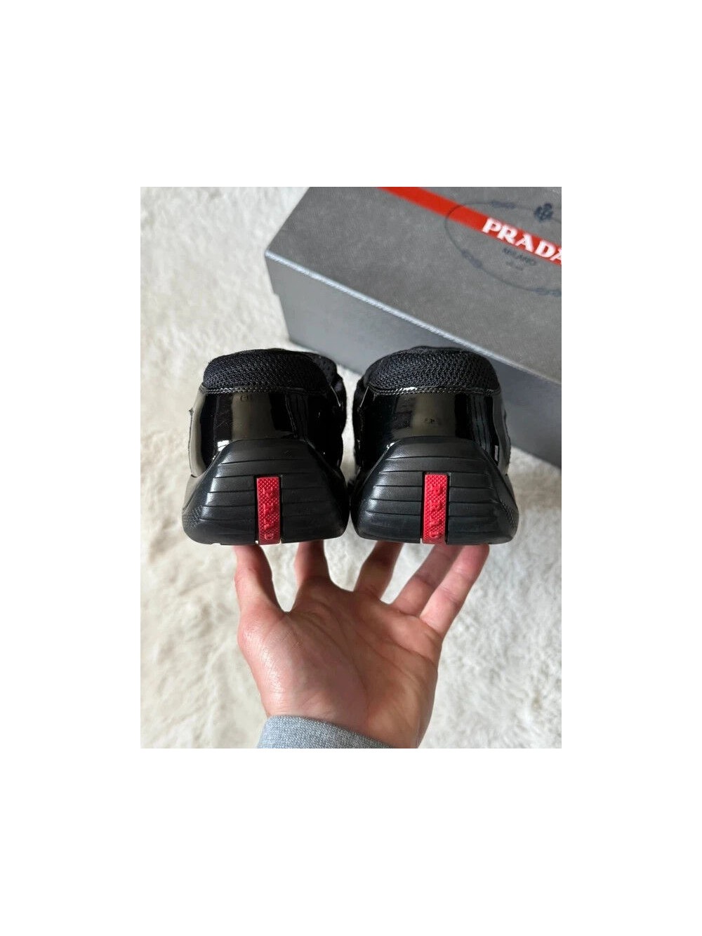 Prada America's Cup Original 'Black Patent' 42