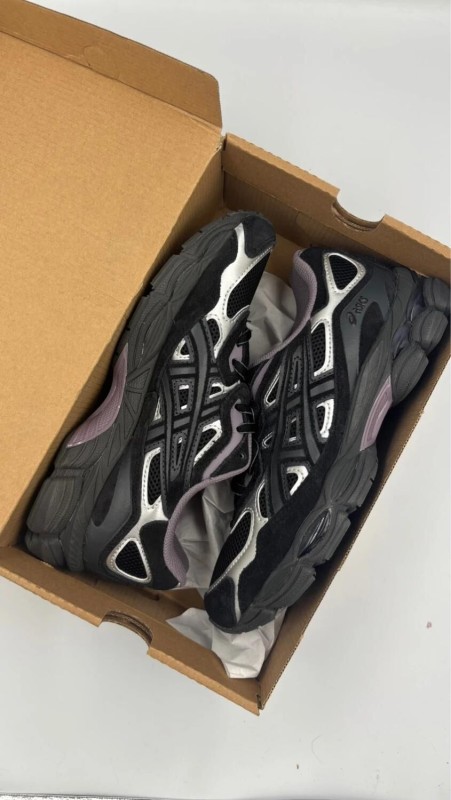 Asics gel nyc noir violet graphite grey - taille 38