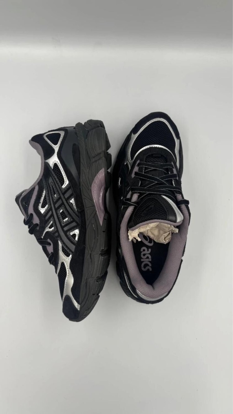 Asics gel nyc noir violet graphite grey - taille 38