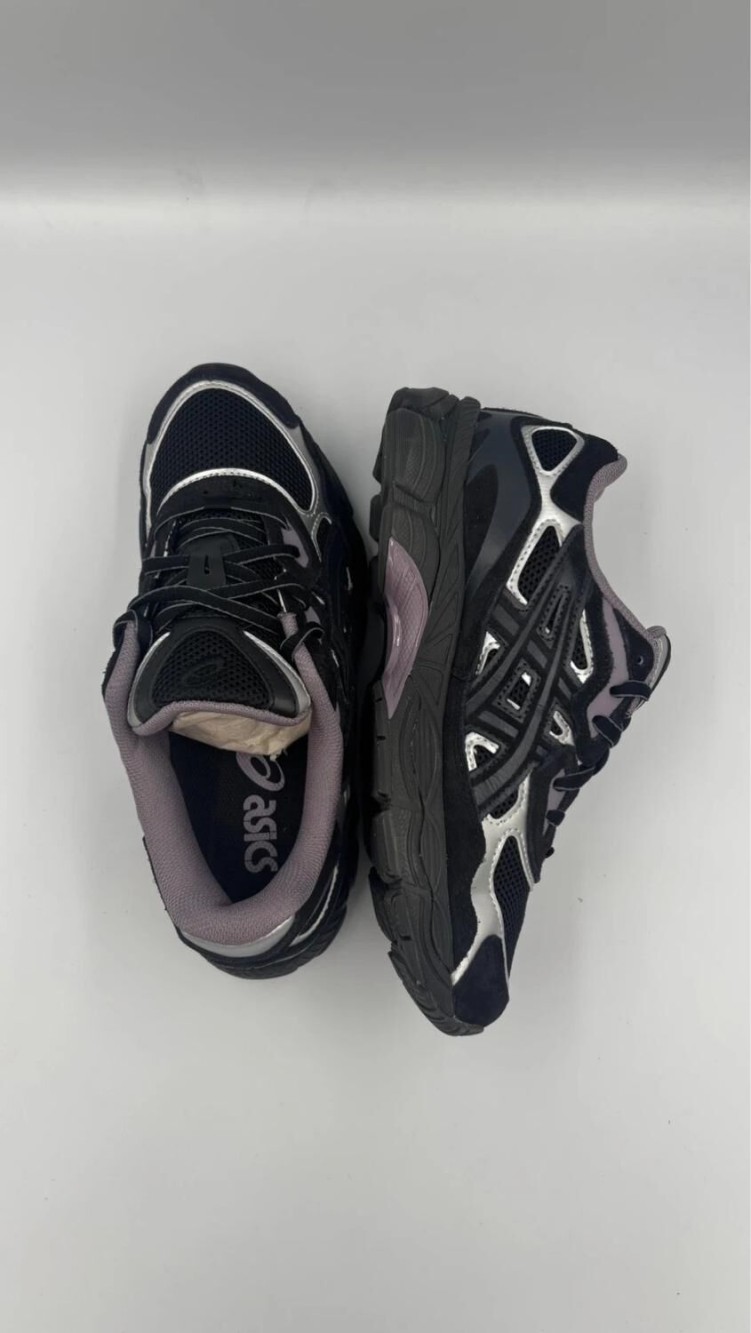 Asics gel nyc noir violet graphite grey - taille 38