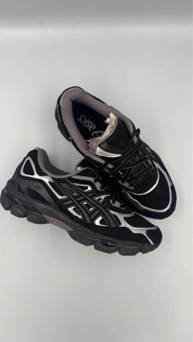 Asics gel nyc noir violet graphite grey - taille 38