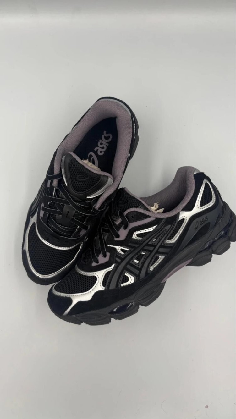 Asics gel nyc noir violet graphite grey - taille 38