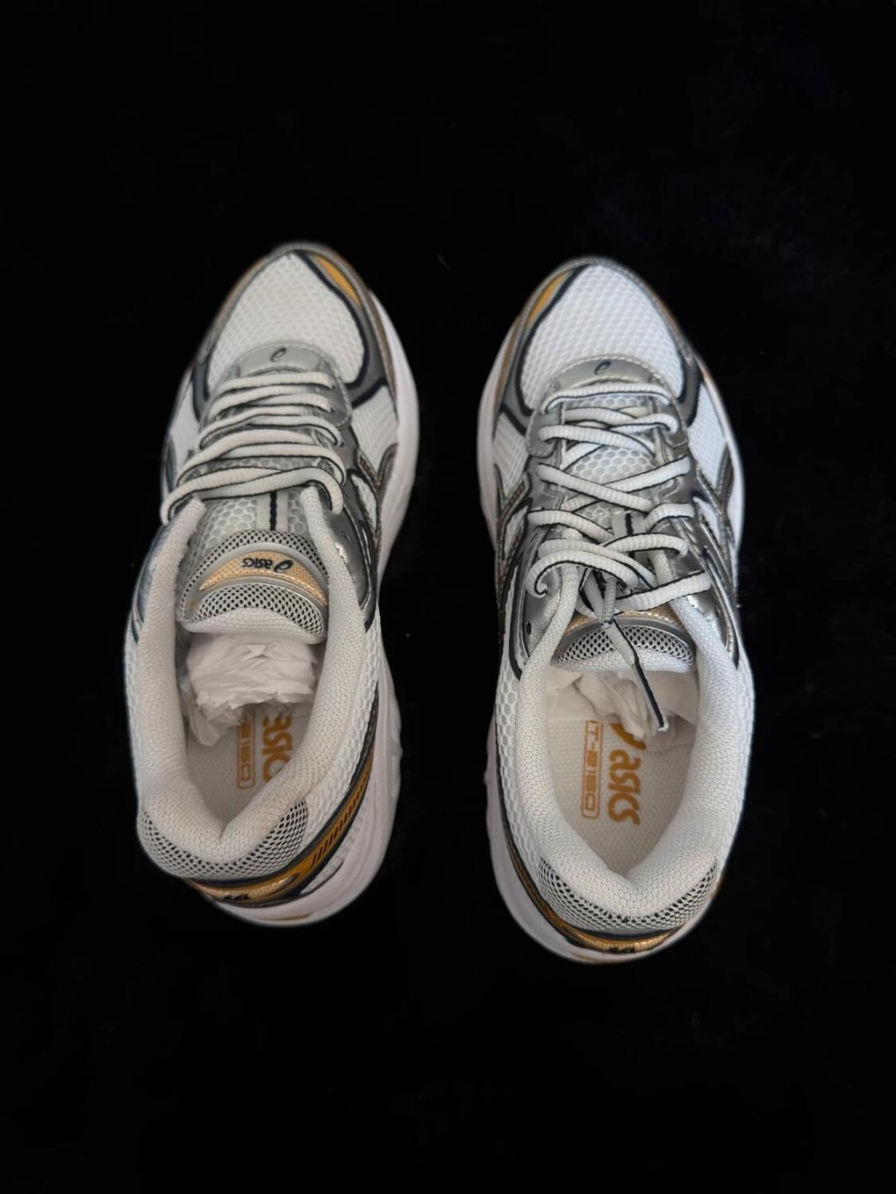 Asics GT-2160 Blanc Pure Argenté Doré - Taille EU 37,5