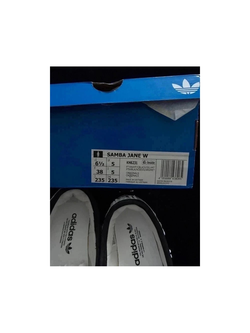 Adidas Samba Jane Blanc Noir Gum - Taille EU 38
