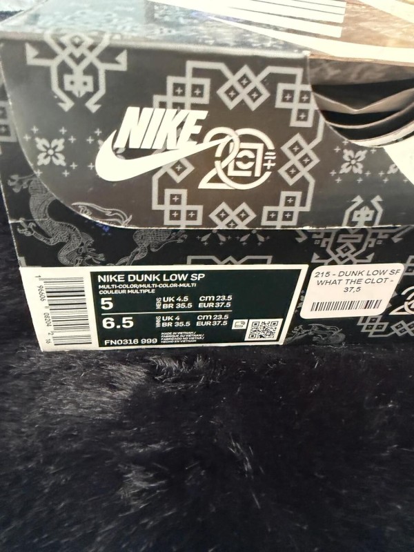 Nike Dunk Low SP What The Clot - Taille EU 37,5 2