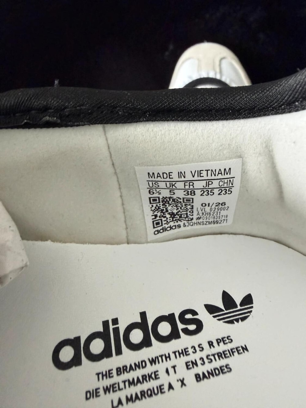 Adidas Samba Jane Blanc Noir - Taille EU 38