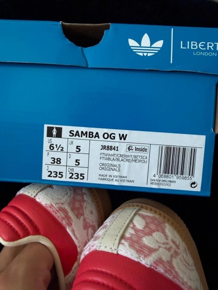 Adidas Samba OG Liberty London Better Scarlet - Taille EU 38