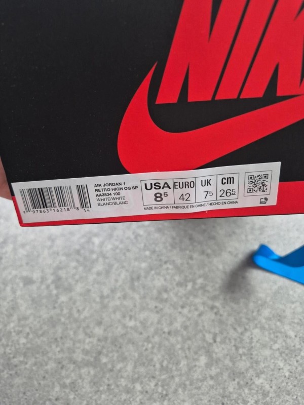 Nike Air Jordan 1 High OG Off-White Alaska - EU 42 2