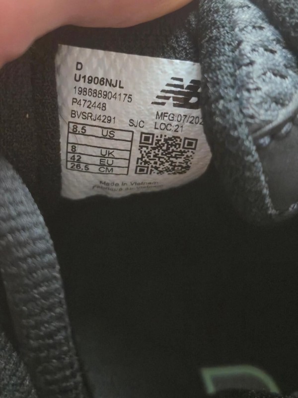 New Balance 1906U Black - EU 42 2