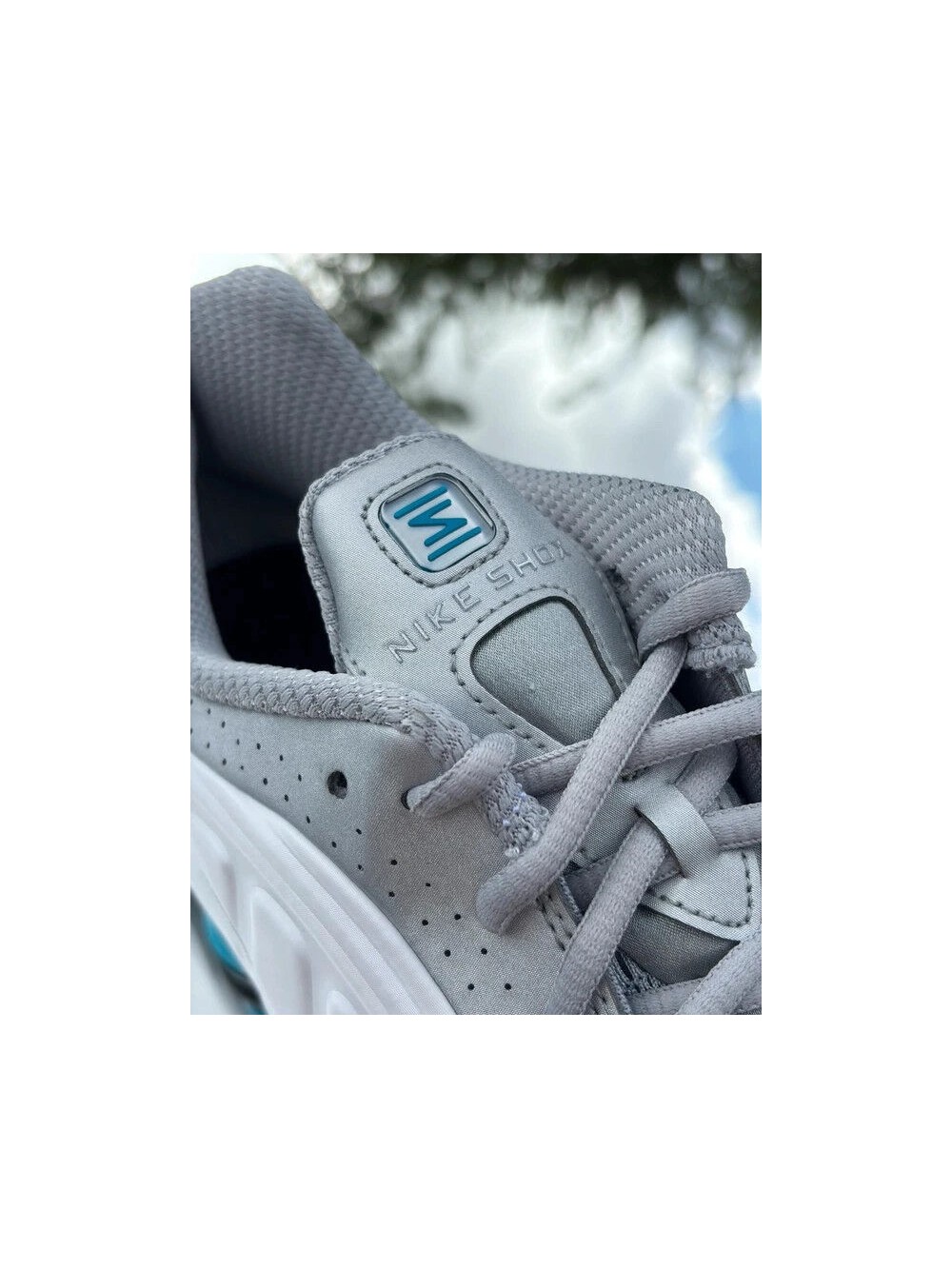 Nike Shox R4 Metallic Silver Blue Lagoon - EU 44