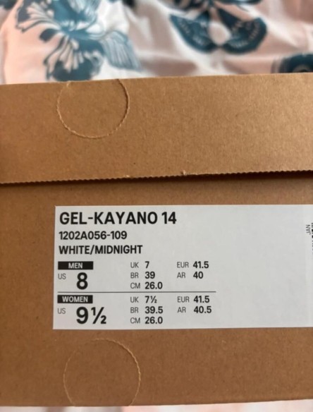Asics gel kayano 14 white midnight taille 41,5