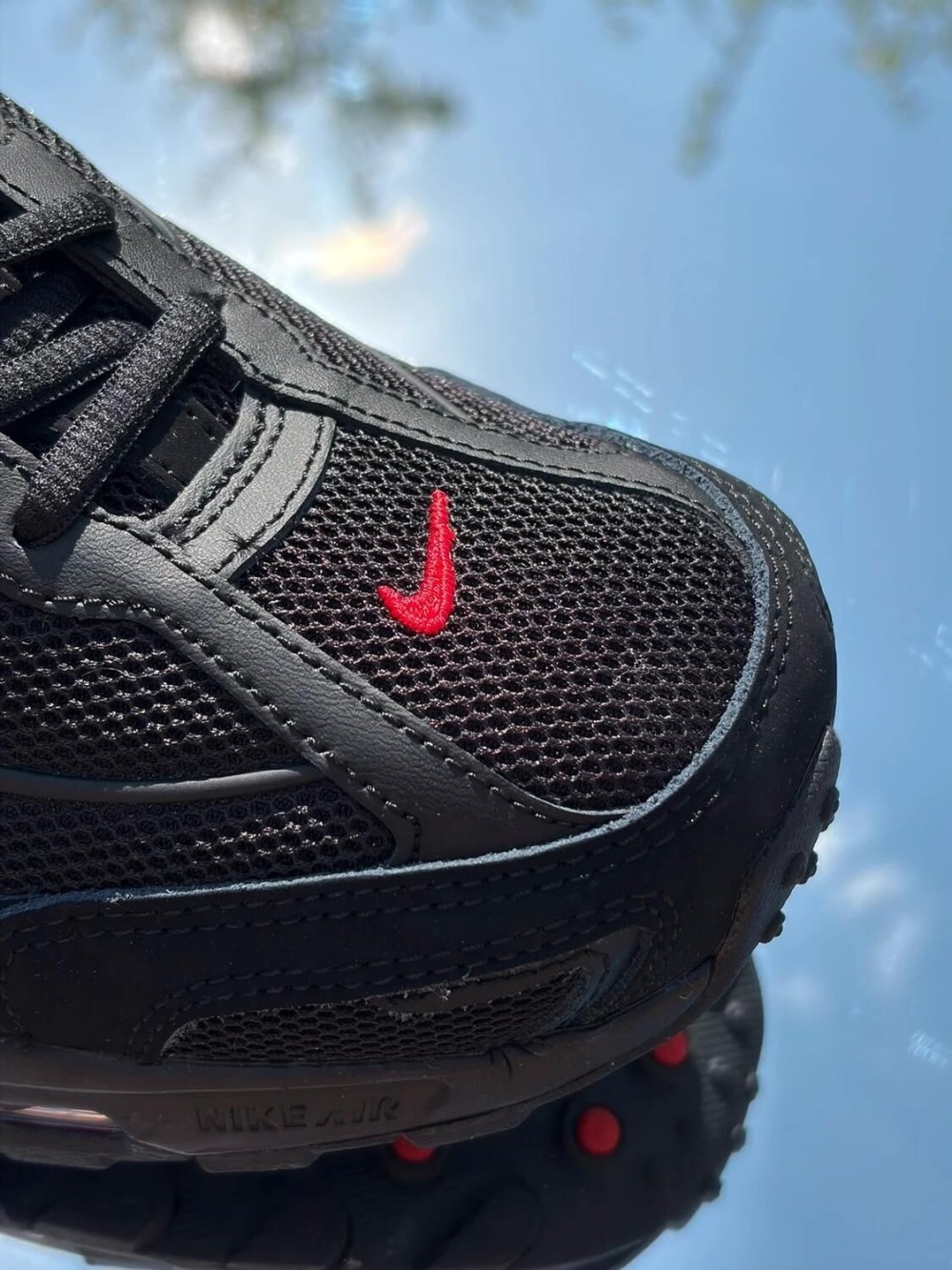 Nike Shox Ride 2 Black Metallic Silver Red - EU 42