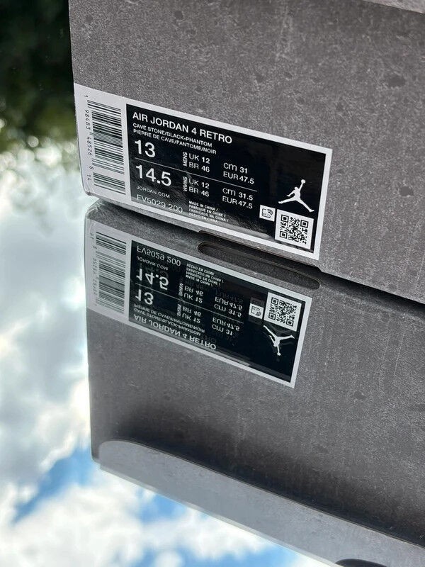 Jordan 4 Cave Stone Black Phantom - EU 47,5 2