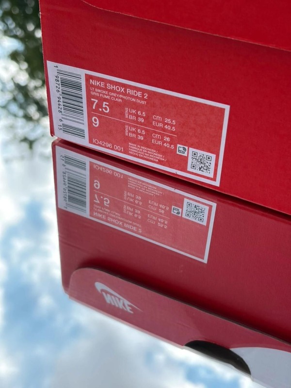 Nike Shox Ride 2 Light Smoke Grey Photon Dust - EU 40,5 2